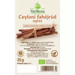 BioMenü bio ceyloni fahéjrúd egész 25 g – Fűszer