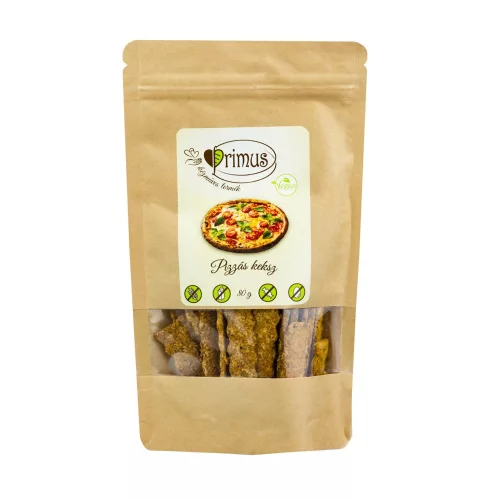 Primus vegán pizzás keksz 80 g - Bio és natúr élelmiszerek