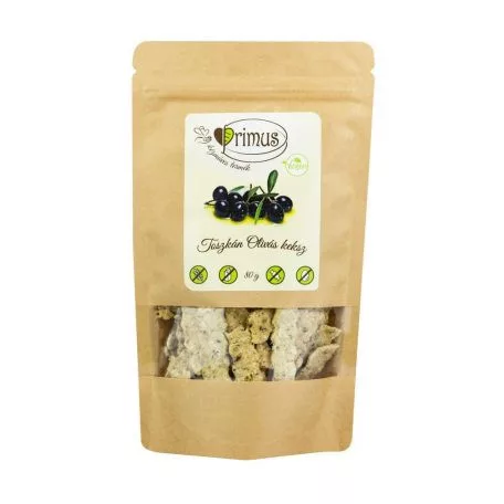 Primus vegán olivás keksz 80 g - Bio és natúr élelmiszerek