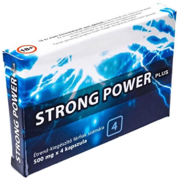 Strong Power extra - étrendkiegészítő kapszula férfiaknak (4db)