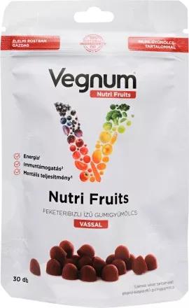 Vegnum Nutri Fruits vas 30x - Bio és natúr étrendkiegészítők