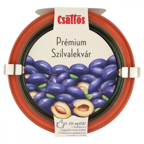 Csattos prémium szilvalekvár 600 g - Bio és natúr élelmiszerek