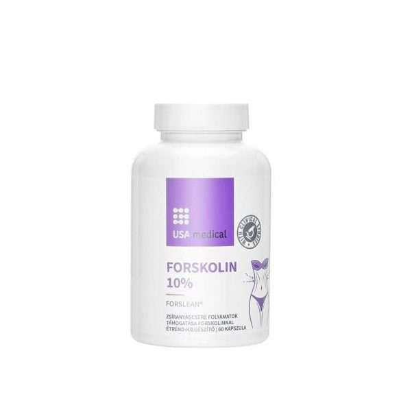 Usa Medical Forskolin - Forskolin 10% Kivonat A Zsíranyagcsere Támogatáshoz 60Db