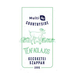 Multi 4u countryside kecsketej szappan teafaolajos 100 g