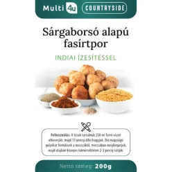 Multi 4u countryside sárgaborsó alapú fasírtpor indiai ízesítéssel 200 g