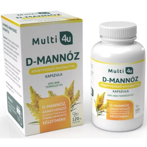 Multi 4u D-mannose kapszula aranyvessző kivonattal 120db - 