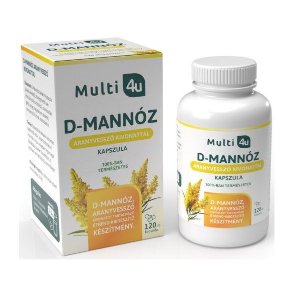 Multi 4u D-mannose kapszula aranyvessző kivonattal 120db