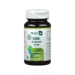 Multi 4u Cink-glükonát 25mg vegán tabletta 90db - 