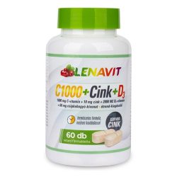   Lenavit C-1000+szerves cink+d3 2000ne+60 mg csipkebogyó kapszula 60 db