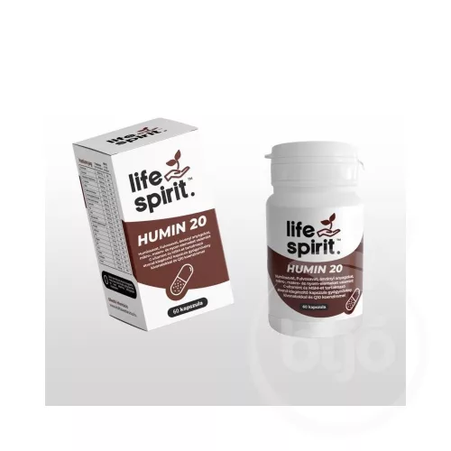 Life Spirit humin 20 kapszula 60 db - Bio és natúr étrendkiegészítők