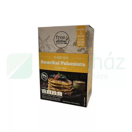 Gluténmentes Free Selection Klasszikus Amerikai Palacsinta Lisztkeverék 150G – Új termékek