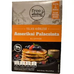 Gluténmentes Free Selection Teljes Kiőrlésű Amerikai Palacsinta Lisztkeverék 150G - 