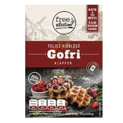 Free selection teljes kiőrlésű gofri alappor 3x50g 150 g – Egyéb reformélelmiszer
