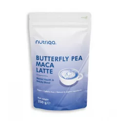 Nutriqa vegan koffeinmentes pillangóborsó-maca latte 250 g - 