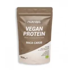 Nutriqa bio maca-carob vegán protein mix 500 g - 