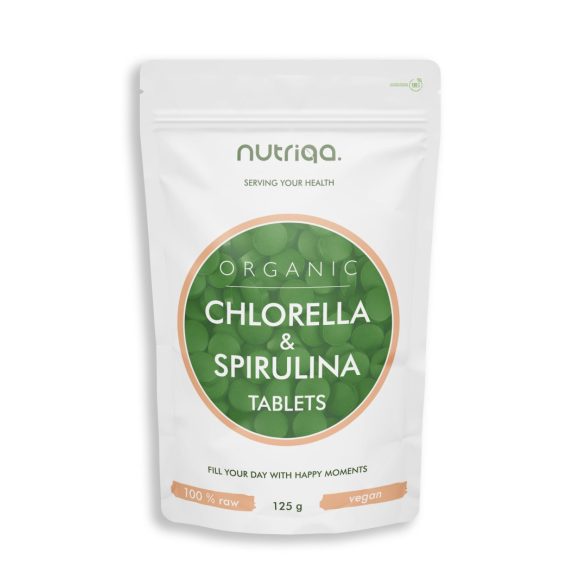 NUTRIQA CHLORELLA SPIRULINA TABLETTA125G