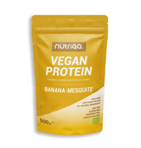 BIO VEG. PROTEIN MIX BANÁN-MESQUITE 500G - Bio és natúr étrendkiegészítők