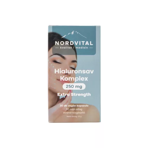 Nordvital hialuronsav komplex vegán kapszula 30 db - Bio és natúr étrendkiegészítők