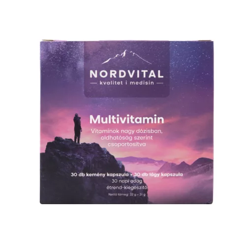 NORDVITAL MULTIVITAMIN KAPSZ. 30+30DB - Bio és natúr étrendkiegészítők