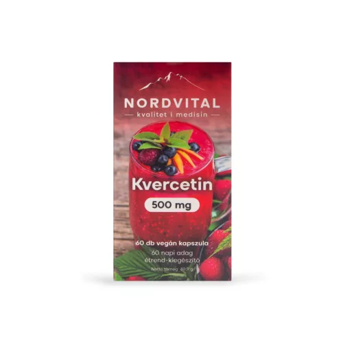 Nordvital kvercetin 500mg vegán kapszula 60 db - Bio és natúr étrendkiegészítők