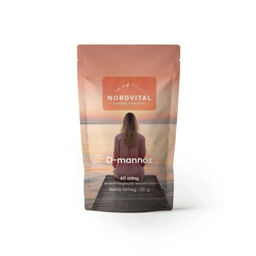 Nordvital D-mannóz por 120 g 60 adag - Bio és natúr étrendkiegészítők