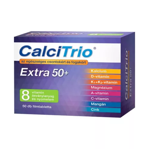 CALCITRIO EXTRA 50+ FILMTABLETTA 50 db - Bio és natúr étrendkiegészítők