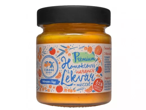 Esbana pr.homoktövis narancs lekvár mézzel 190 g - Bio és natúr élelmiszerek
