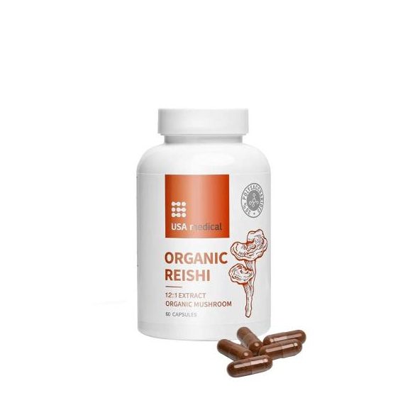 Usa Medical Organikus Reishi (Pecsétviasz Gomba) Kapszula 60Db