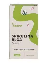Netamin Spirulina alga tabletta 360 db - 