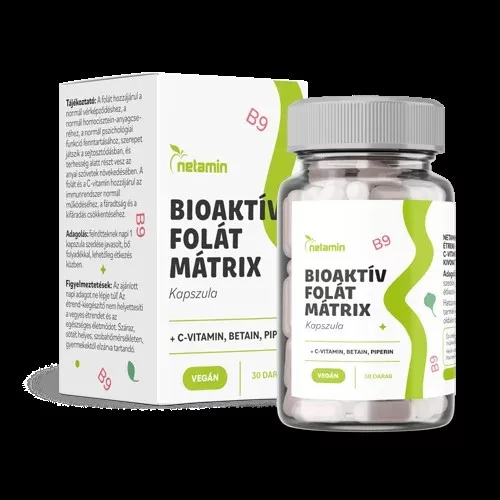 Netamin Bioaktív Folát Mátrix kapszula 30x - 