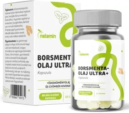 Netamin borsmentaolaj ultra+ kapszula 60 db – Gyomor, emésztés