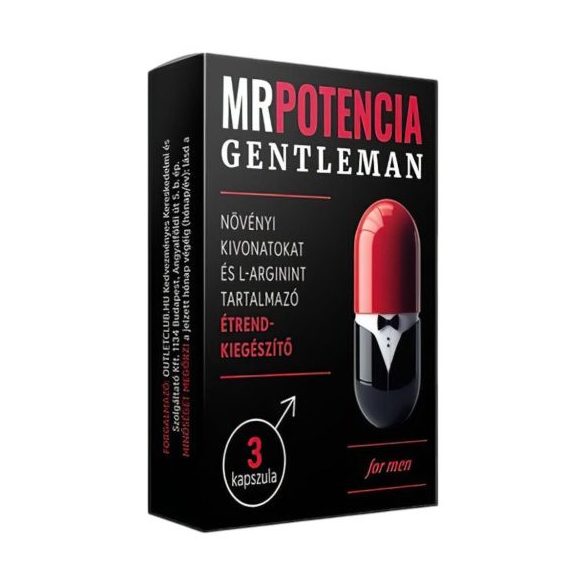 MRPOTENCIA Gentlaman - étrend-kiegészítő kapszula férfiaknak (3db)