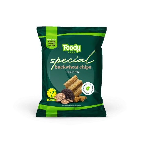 Foody Free gluténmentes special hajdina chips szarvasgombával 45 g