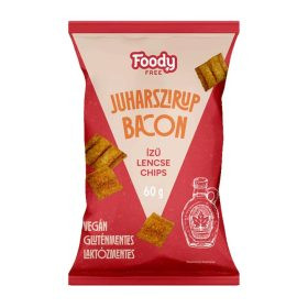 Foody Free gluténmentes hummus chips juharszirup bacon ízű 60 g