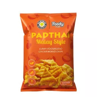 Foody Free gluténmentes csicseriborsó chips padthai malay style curry ízű 50 g