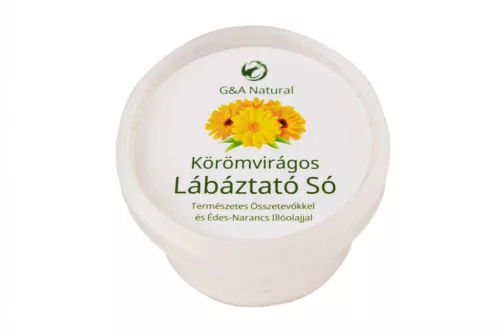 G&A natural products körömvirágos lábáztató só édesnarancs illóolajjal 140 g - 