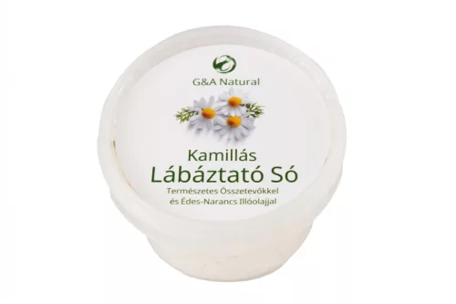G&A natural products kamillás lábáztató só édesnarancs illóolajjal 120 g - 