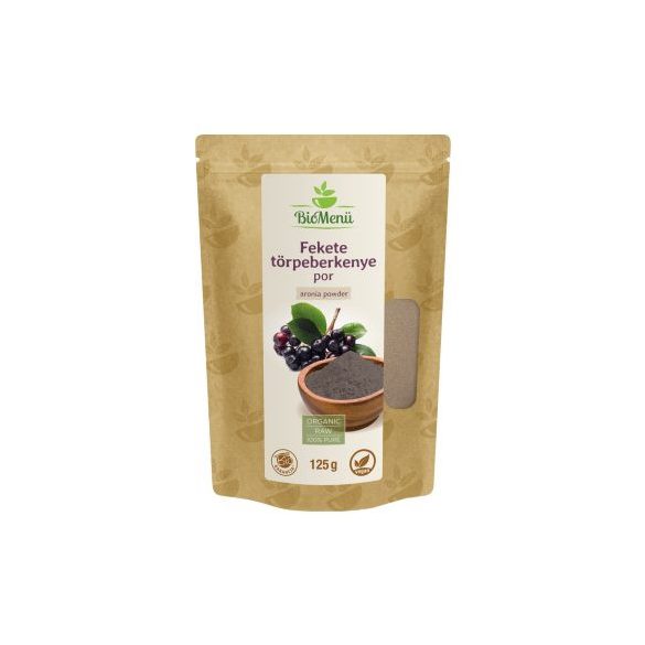 BioMenü BIO Fekete TÖRPEBERKENYE por 125 g