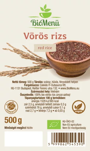 BioMenü BIO VÖRÖS RIZS 500 g - 
