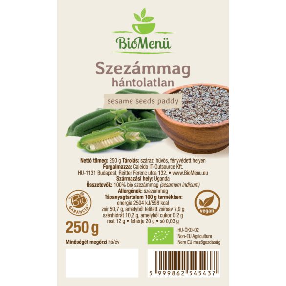 BioMenü BIO SZEZÁMMAG hántolatlan 250 g