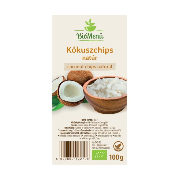 BioMenü BIO KÓKUSZCHIPS natúr 100 g