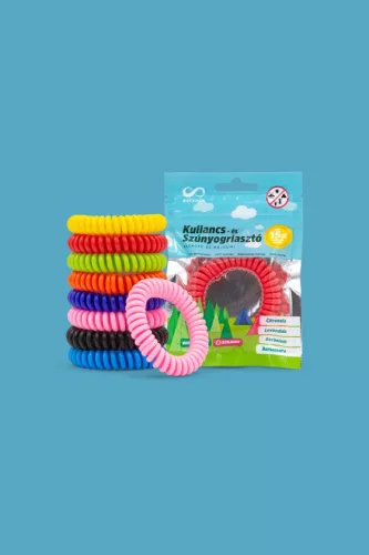 Elysium kullancs- és szúnyogriasztó szilikon karkötő és hajgumi - nyári termékek