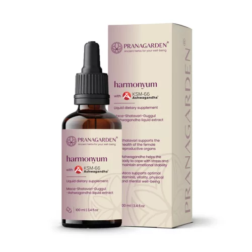 Pranagarden harmonyum ksm-66 ashwaganda-val folyékony étrend-kiegészítő 100 ml - 