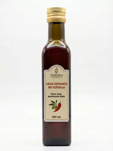 Zenora Naturals bio chilis extraszűz olívaolaj 250 ml – Növényi olaj, zsír