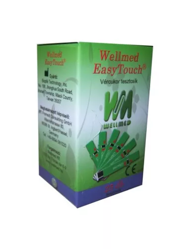 Wellmed easytouch vércukor tesztcsík 25 db - Bio és natúr kozmetikumok