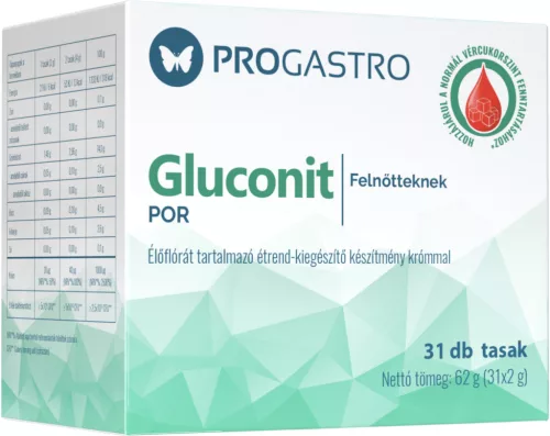 PROGASTRO GLUCONIT POR FELNŐTTEKNEK 31DB - Bio és natúr étrendkiegészítők