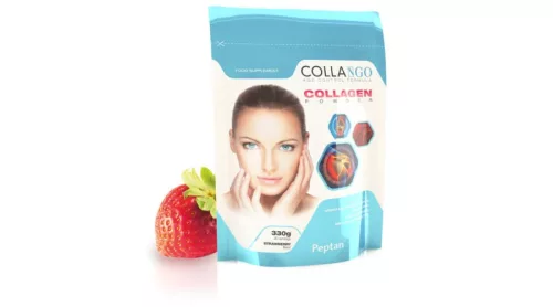 Collango collagen, strawberry 330 g - Bio és natúr étrendkiegészítők