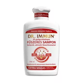 Dr.immun 25 gyógynövényes hajsampon serkentő fűszerkivonattal 250 ml - Bio és natúr kozmetikumok