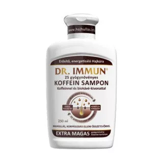 Dr.immun 25 gyógynövényes hajsampon koffeinnel és biokávé kivonattal 250 ml - Bio és natúr kozmetikumok