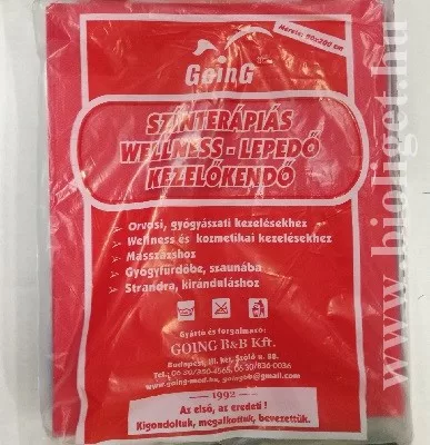 Going színterápiás wellness lepedő piros - Bio és natúr kozmetikumok